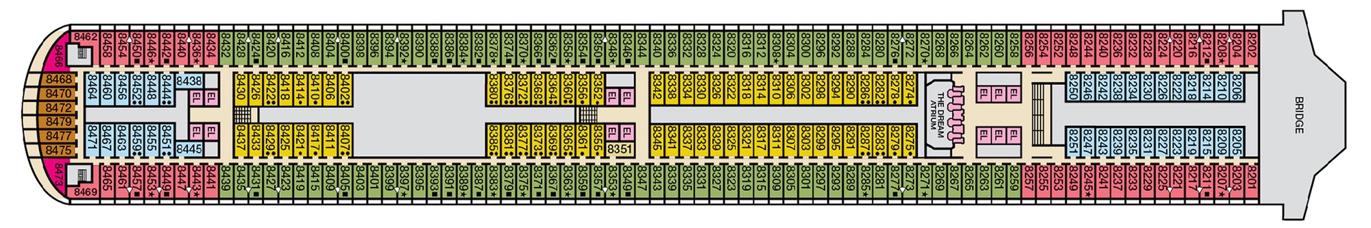 Deck 8 - Verandah plan